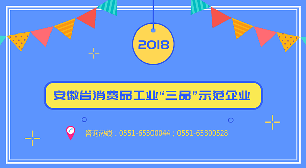 2018年安徽省消费品工业“三品”示范企业申报条件